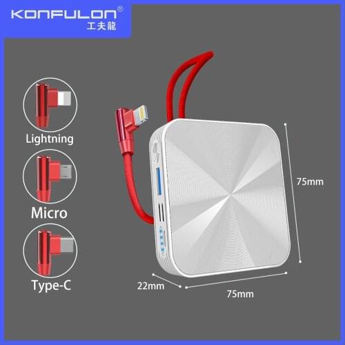 PowerBank10000mAh Portable Charger Power Bank 10000 mAh Micro USB External Battery Bank For Android Xiaomi & iPhone12