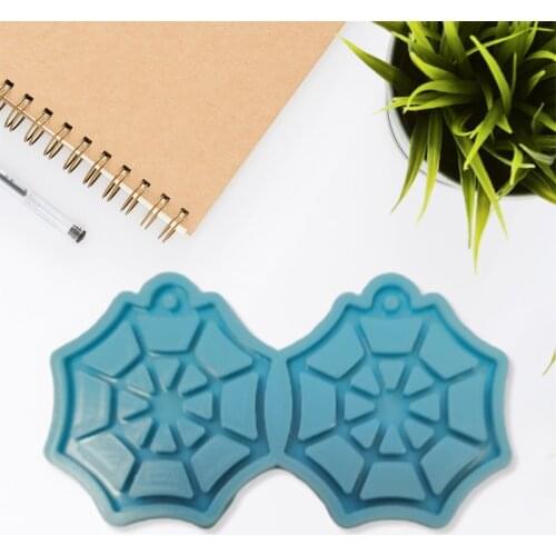 DIY Crafts Spider Web Shape Earrings Dangler Casting Silicone Mould Jewelry Pendant Making Tools Crystal Epoxy Resin Mold