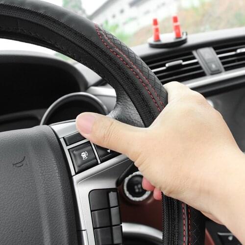 Universal Car Steering Wheel Cover Auto Accessories for Peugeot 206 307 406 407 207 208 308 508 2008 3008 4008 6008 301 408