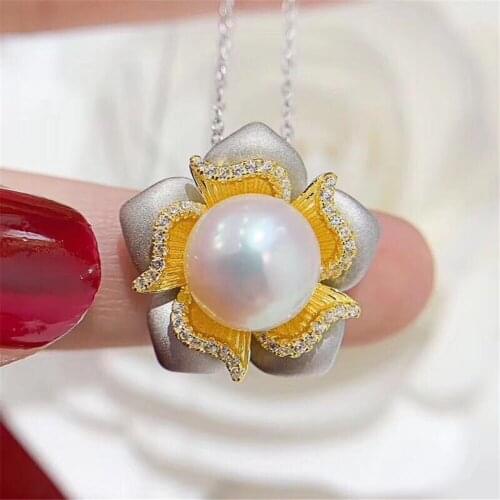 S925 Sterling Silver Screw Eye Pin Bail Top Drilled Beads End Cap For DIY Pearl Charm Pendant Connectors Jewelry Making