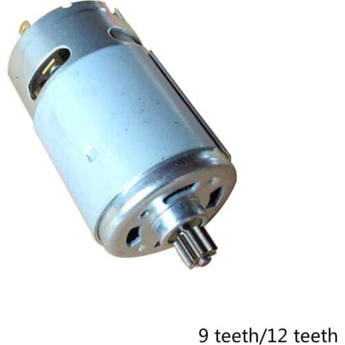 High speed dc motor electric motor rs550 motor for Lithium rechargeable drill brass 9/13 teeth 12V 14V 16V 18V 21V 25V