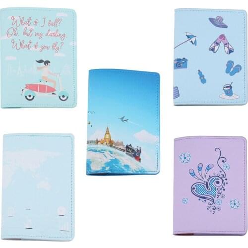 Zoukane Map Travel Passport Cover Flowers Passport Case Cover Card Ticket Holder Travel Accessories Passport Case Cover CH16A