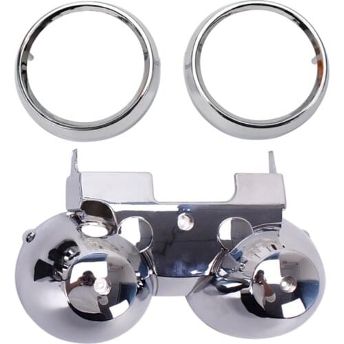 1 Set Chrome ABS Motorcycle Speedometer Gauge Bottom Cover Motorbike Instrument Case Upper Ring For Kawasaki ZRX 400 ZRX1100