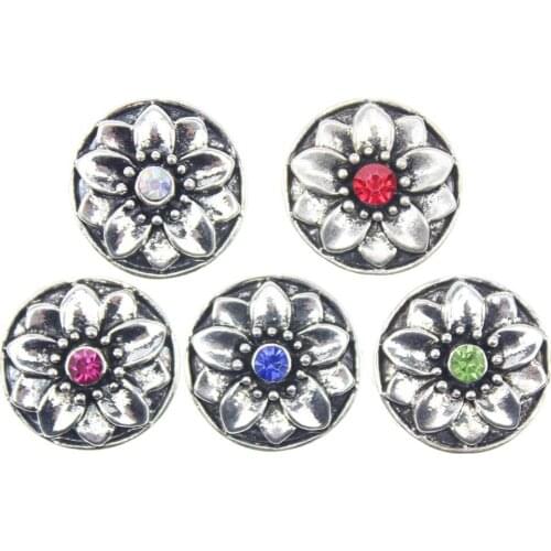 10pcs/lot Interchangeable Jewelry Snap Accessory 18MM Metal Snaps Button Ginger Snaps Charm Bracelet For Women Jewelry