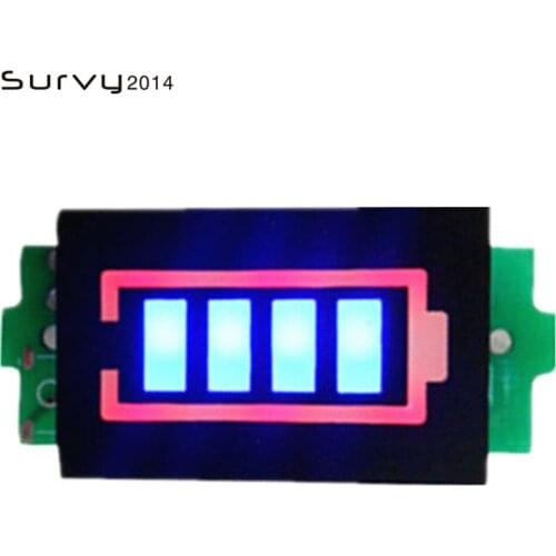 1S 2S 3S 4S Single 3.7V Lithium Battery Capacity Indicator Module 4.2V Blue Display Electric Vehicle Battery Power Tester Li-ion
