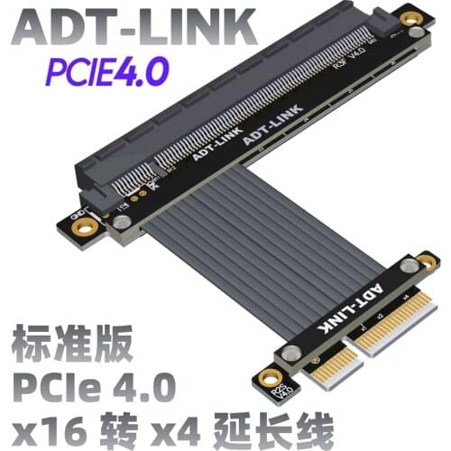 2021 New PCIe 4.0 Riser Cable RTX 3090 3060 Graphics Card Extension Cable Gen4 PCI-E x16 To x4 Full Speed Stable Riser Extender