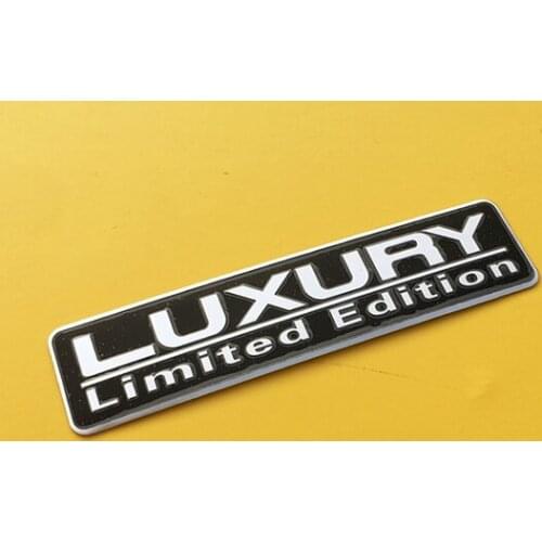 3D Black Metal LUXURY Auto Trunk Rear Fender Emblems Badge Decals Sticker Car Accessories