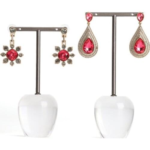 Acrylic Fashion Earrings Ear Jewelry Display Rack Stand Organizer Case Creative Jewellery Necklace Gift Bouches Ornament Holder