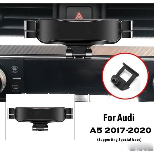 Car Mobile Phone Holder For Audi A5 2017-2021 Air Vent Outlet Clip Mounts Stand GPS Gravity Navigation Bracket Car Accessories