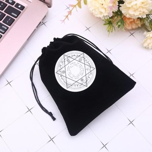 Velvet Bag Tarots Cards Storage Bag Mystical Magic Divination Rune Bag Board Game Dice Drawstring Bag