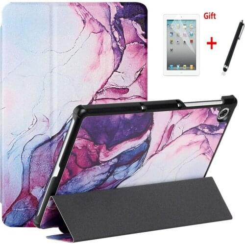 Case For Lenovo Tab M10 HD (2nd Gen) TB-X306 10.1'' PU Leather tablet Protective Smart Magnetic Shockproof Stand Cover+film+pen