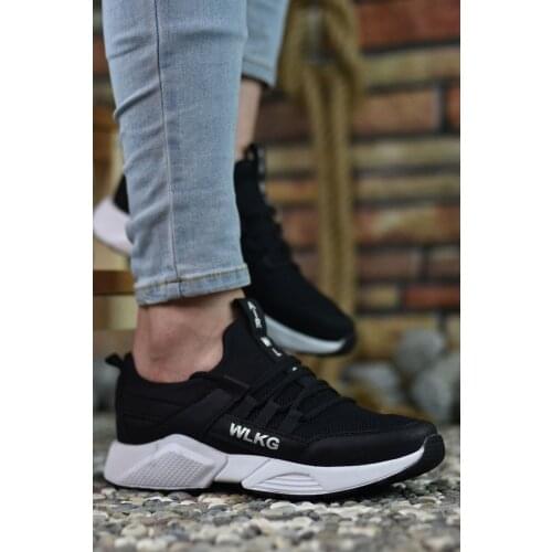 HAFMER Black and White Unisex Sneaker Sneaker fashion brand Sport mens shoes casual sport shoes breathable unisex shoes