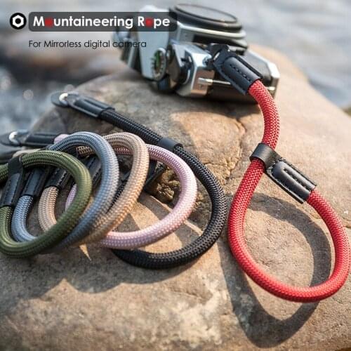Mirrorless Digital Camera Mountaineering Nylon Rope Colorful Camera Wrist Strap Belt for Leica Canon Nikon Olympus Pentax Sony