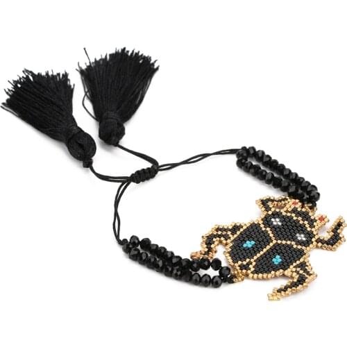 Go2boho Miyuki Insect Bracelet Animal Bracelets For Women 2021 Handmade Bead Woven Insect Jewelry Friendship Tassel Pulsera