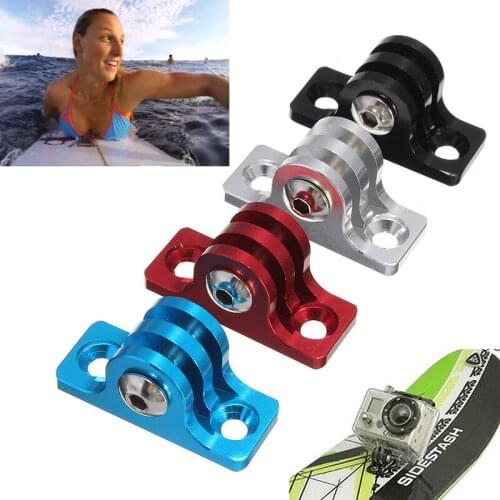 CNC Mount Flat Fixed Aluminum Base Low Angle Surfboard Surface For GoPro 9 8 7 6 5 4 SJCAM SJ5000 Xiaoyi II Lite 4K Accessories
