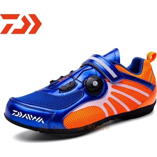 Daiwa Men Fishing Shoe MTB Flat Bicycle Sneakers Road Bicycle Footwear Women Anti-Skid Mountain Bike Outdoor Casual Bike Sneaker