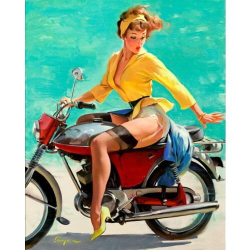 Lot style Choose Vintage Pin Up Girls Retro Burlesque Art print Silk poster Home Wall Decor