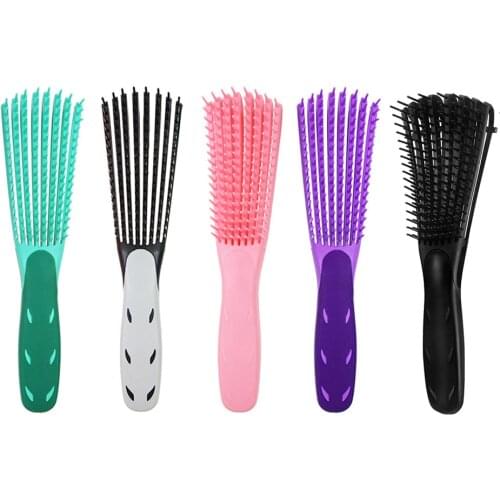 Scalp Massage Comb Curved Breathable Ribs Claw Comb Professional Hairbrush Anti-entangling Non-slip Comfort Handle Shampoo Comb