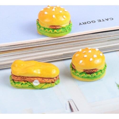 5pcs Miniature Simulation Mini Hamburger Doll Pretend Play Kitchen Food for Blyth Barbies Doll Dollouse Miniature Toy