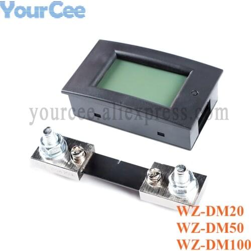 DM100 DM50 DM20 LCD Digital Display Multimeter Voltage Current Power Energy Monitor 100V/100A 50A 20A Tester Voltmeter Ammeter