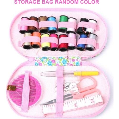 Sewing Kit Needle Threader Scissor Polyester Fabric Needle Threads Ruler DIY Craft Embroidery Sewing Stitching Accessories