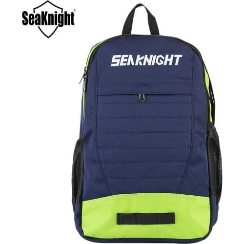 SeaKnight SK007 Nylon Backpack 20L Waterproof Multifunctional Outdoor Sport Fishing Tackle Bag 27*43*17cm Blue Fishing Bag