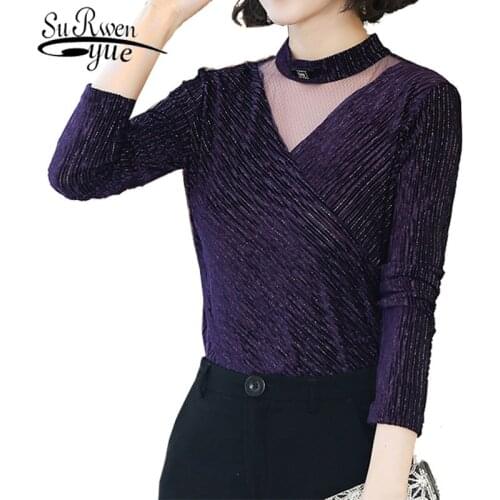 Fall/winter new foreign style fashion long sleeve temperament stand collar stretch slim stripe base shirt Casual shirts 7826 50