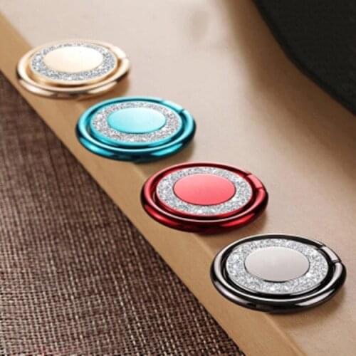 Finger Ring Mobile Phone Smartphone Stand Holder For IPhone XS Huawei Samsung Cell Smart Round Phone Ring Holder Car Mount Stand