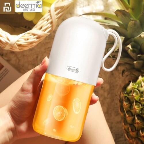 Youpin Deerma Portable Mini Fruit Juicer Kitchen Electric Mixer Capsule Shape Powerful Electric Juice Cup For Children Girls