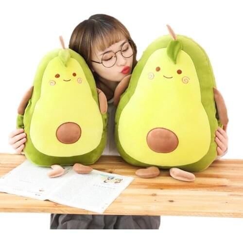 40-50CM Cute Avocado Stuffed Plush Toy Filled Doll Cushion Pillow Child Child Christmas Gift Girl Baby Girl