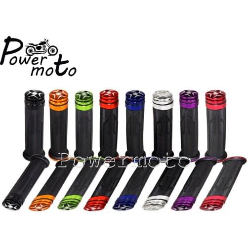22mm Motorcycle 7/8'' CNC Handle Grips For Honda Suzuki Yamaha Kawasaki BMW Street Bikes Dirt Bikes Handlebar Grips