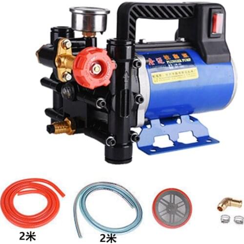 Agricultural Electric High Pressure Pump Spraying Watering Car Wash Irrigation Double Cylinder Piston 12V/24V/48V/60V/220V