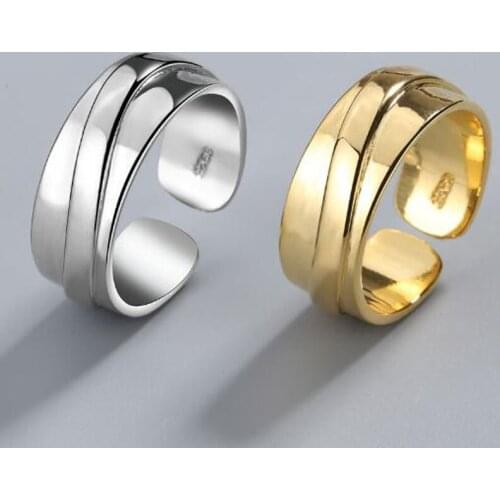 Silver Color Creative Fashion Couples Ring for Women Vintage Winding Silver Gold Plated Party Accessories Punk Jewelry Dropship