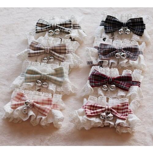 Pet cat dog scarf Bib pet saliva scarf Bib pet lace scarf bell accessories small dog dog scarf Bib dog accessories