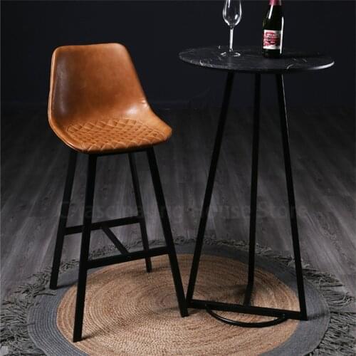 Nordic Bar Stool American Retro Hotel Bar Chairs Industrial Style Barstools Leisure High Bar Stools Kitchen Chairs Furniture