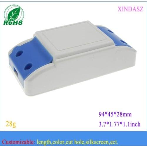 LED power supply ABS boxes with size 94*45*28mm 3.7*1.77*1.1inch 5pcs/lot