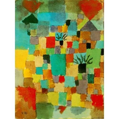High quality Oil painting Canvas Reproductions Southern (Tunisian) gardens (1919) by Paul Klee Painting hand painted