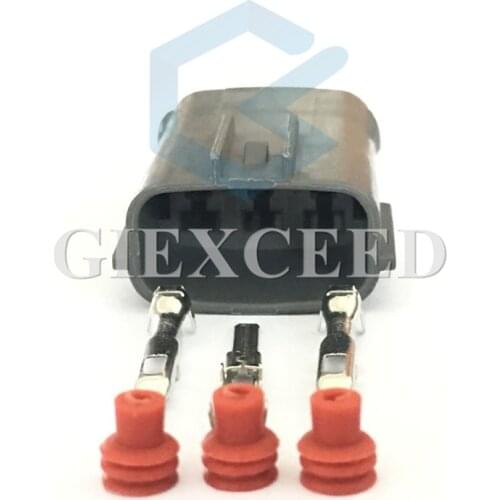 2 Sets 3 Pin 6195-0012 Sumitomo DL 090 Waterproof Cable Connector Socket For Nissan Mazda RX8 Ignition Coil