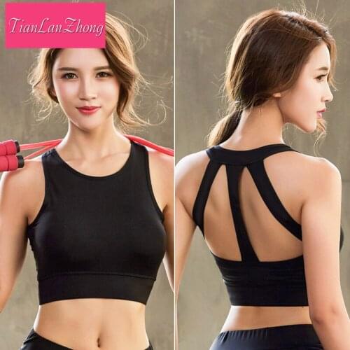 2018 Hot Back Sexy Yogi Bra Women Padded Sporters Bra Shake proof Workout Bra Wire Free Push Up Fitness Sporter Top Underwear