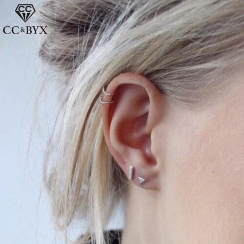 CC Stainless Steel Earring For Women 3pcs Luxury Stud Earrings Sets Party Accessories Free Shipping fashion jewelry CDER005