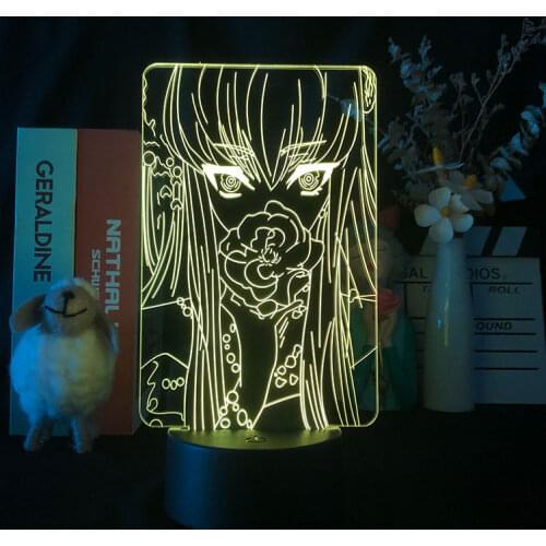 Anime 3d Lamp Code Geass CC for Bedroom Decor Nightlight Birthday Valentine Gift Manga Kids Led Night Light Bedside