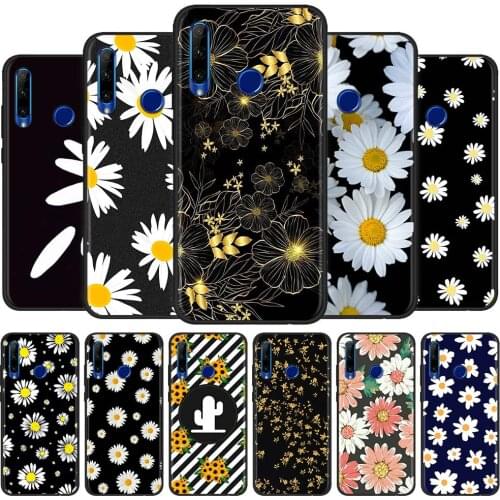 Daisy Lover Flower NEW Silicone Fundas For Honor 30 20 10 Lite Pro Youth Plus Shell for HONOR 30i 20e 20S Cover Capa TPU Back