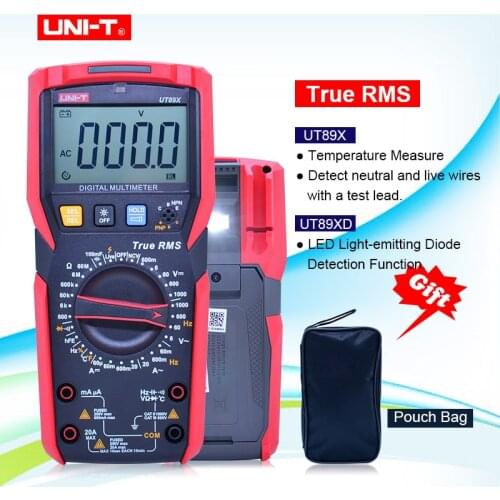 UNI-T UT89X/UT89XD true RMS Digital multimeter 20A high current digital multimeter NCV/capacitor/triode/temperature/LED test
