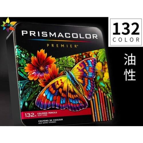 Lapices de colores prismacolor premier Sanford Color pencil 132count Artist Quality 4484 painting supplies tin box art pencil