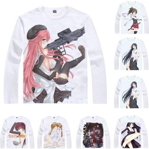 Coolprint Anime Shirt Trinity Seven The Seven Magicians T-Shirts Multi-style Long Sleeve Arata Kasuga Cosplay Motivs Shirts