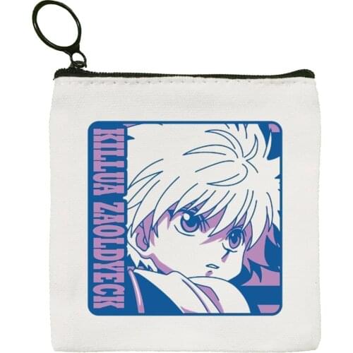 Hunter X Hunter Killua Zoldyck Canvas Coin Purse Coin Purse Collection Canvas Bag Small Wallet Zipper Key Bag Hand Gift