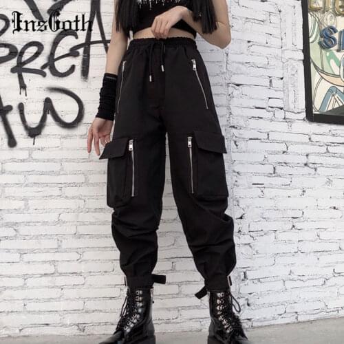 Женские брюки карго INSGOTH China At AliExpress