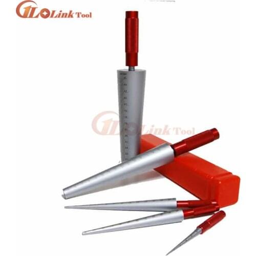 Conical feeler gauge taper cone cylinder gauge 1-6.5mm 3-15mm 15-30mm 30-45mm for measuring hole size diameter tapper gauge