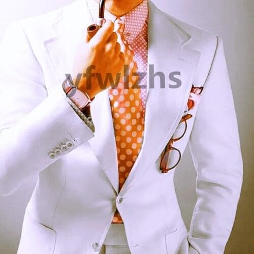 Handsome Groomsmen Notch Lapel Groom Tuxedos Mens Wedding Dress Man Jacket Blazer Prom Dinner (Jacket+Pants+Tie) K164
