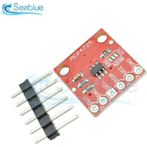 MCP4725 CJMCU-MCP4725 12-bit Resolution I2C DAC Breakout Module development board 2.7V to 5.5V Supply